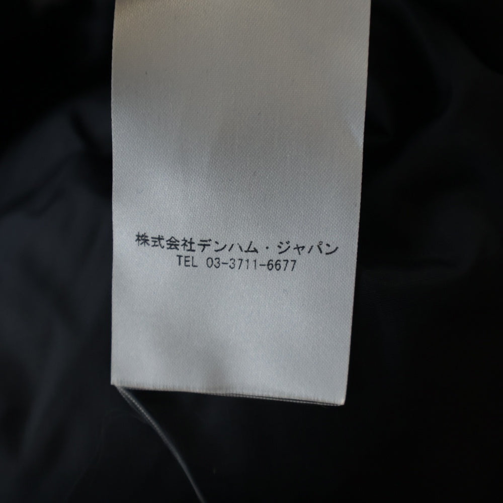 DENHAM(デンハム) ナイロン切替 ウール ダウン ダッフルコート ジャケット ブラック