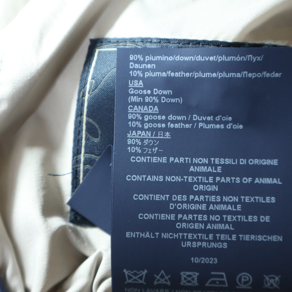 HERNO(ヘルノ) 24SS カシミヤ シルク 切替 ナイロン ダウンジャケット ホワイト PI0017UNW-12456-9402