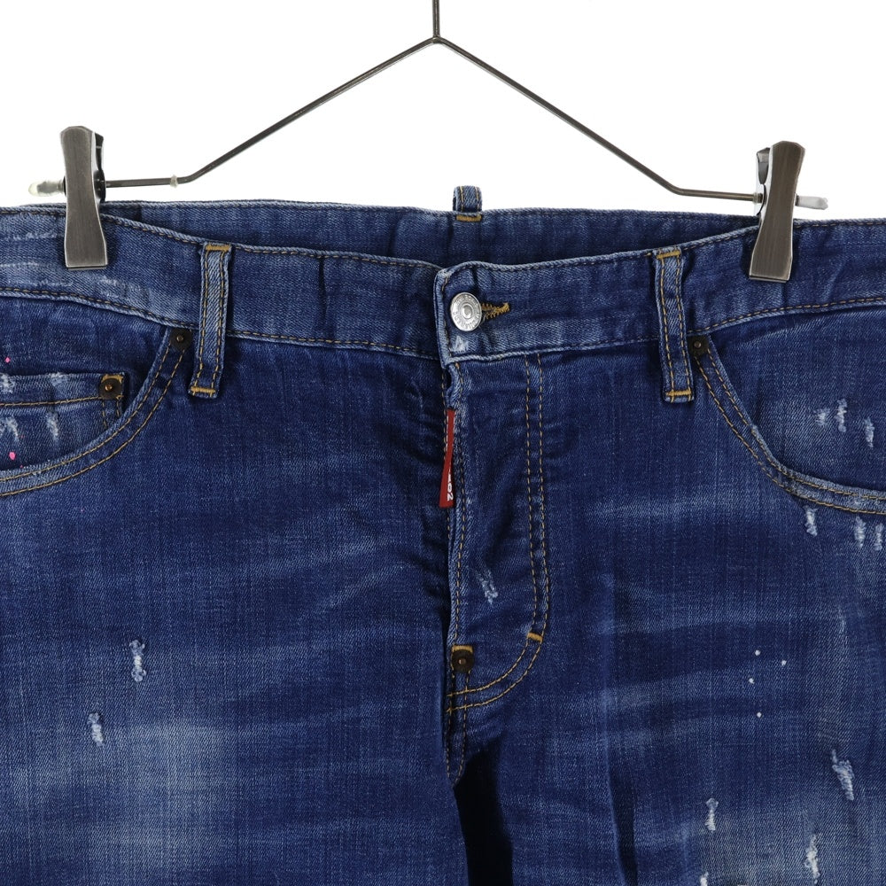 DSQUARED2(ディースクエアード) SEXY TWIST JEAN セクシーツイスト ジーンズ ダメージ加工 スキニーパンツ デニムパンツ インディゴ S74LB0541