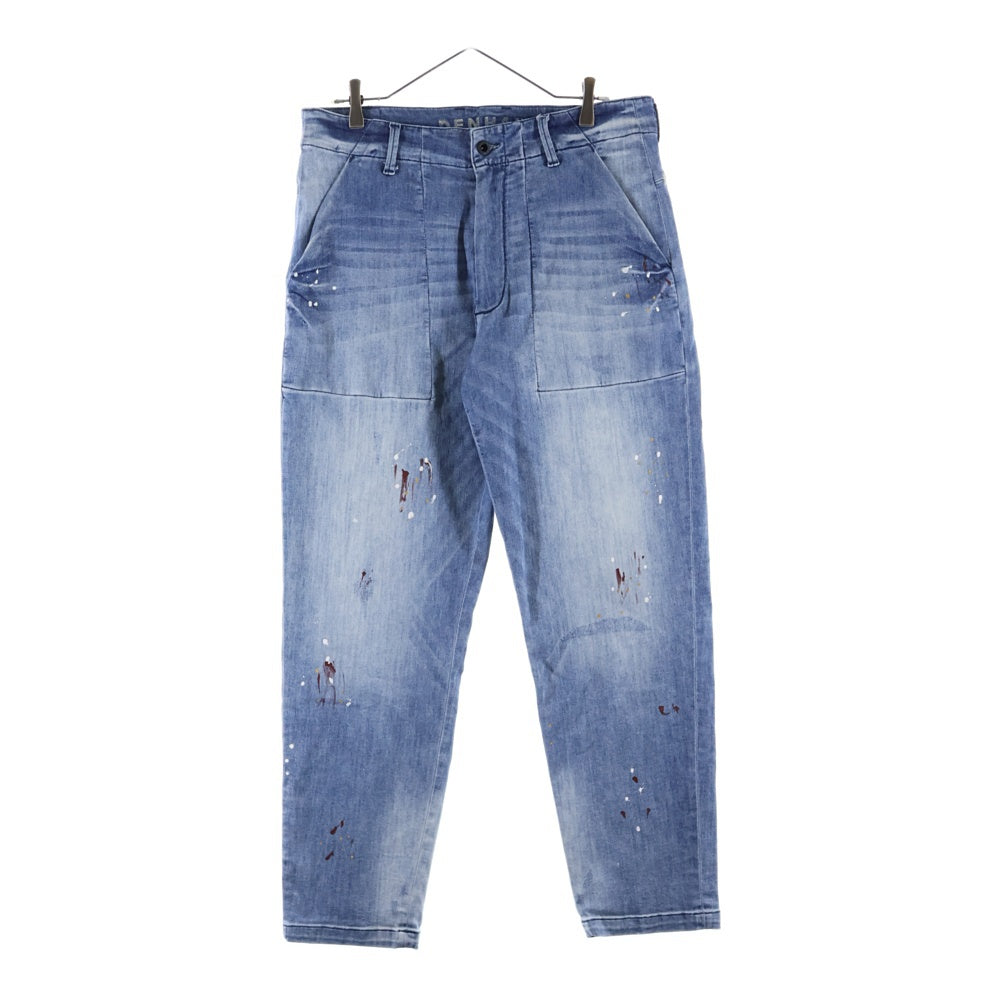 DENHAM(デンハム) FATIGUE WIDE FIT ファティーグ ワイドフィット ペイント加工 デニムパンツ インディゴ 01-23-07-11-037
