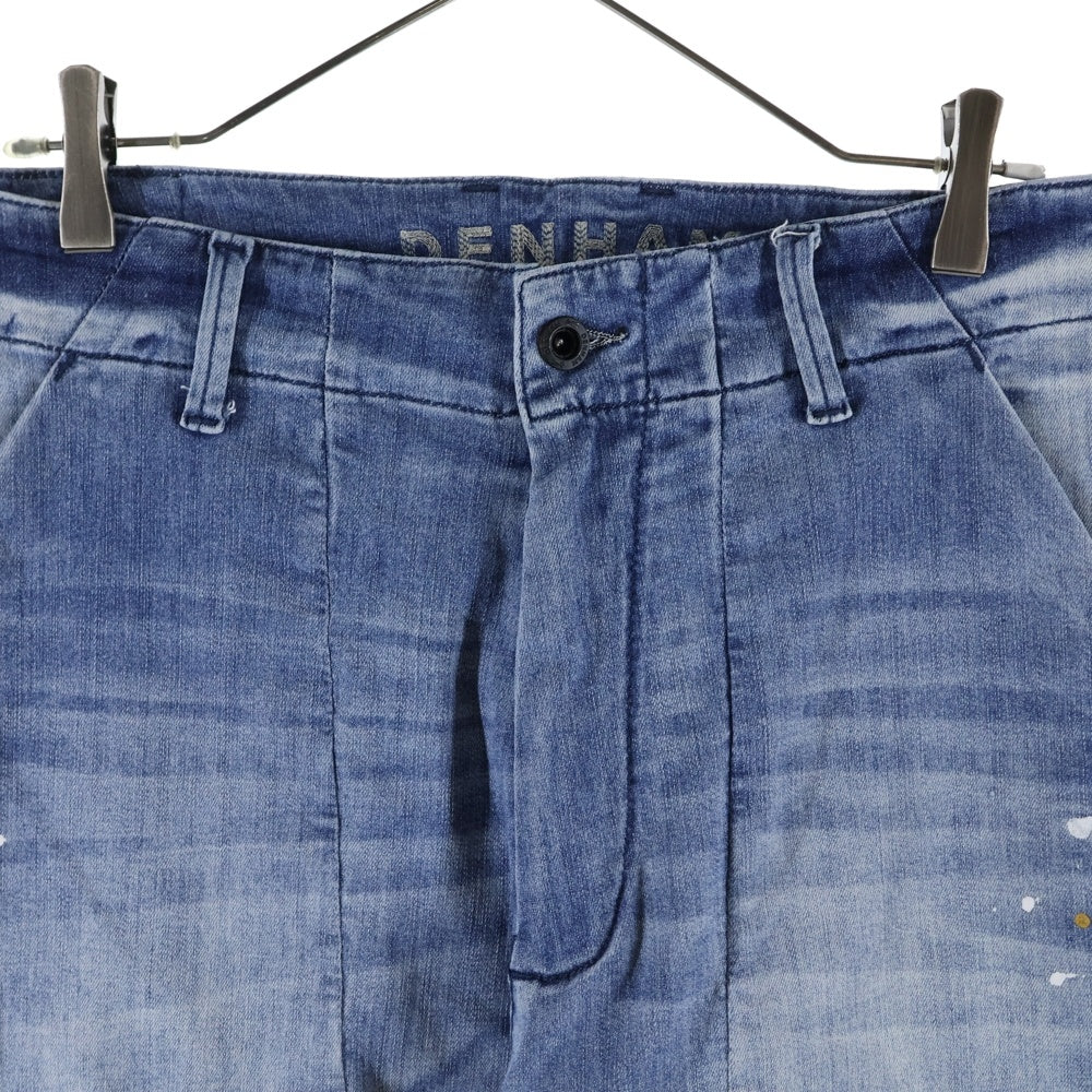 DENHAM(デンハム) FATIGUE WIDE FIT ファティーグ ワイドフィット ペイント加工 デニムパンツ インディゴ 01-23-07-11-037