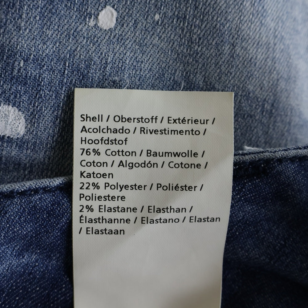 DENHAM(デンハム) FATIGUE WIDE FIT ファティーグ ワイドフィット ペイント加工 デニムパンツ インディゴ 01-23-07-11-037