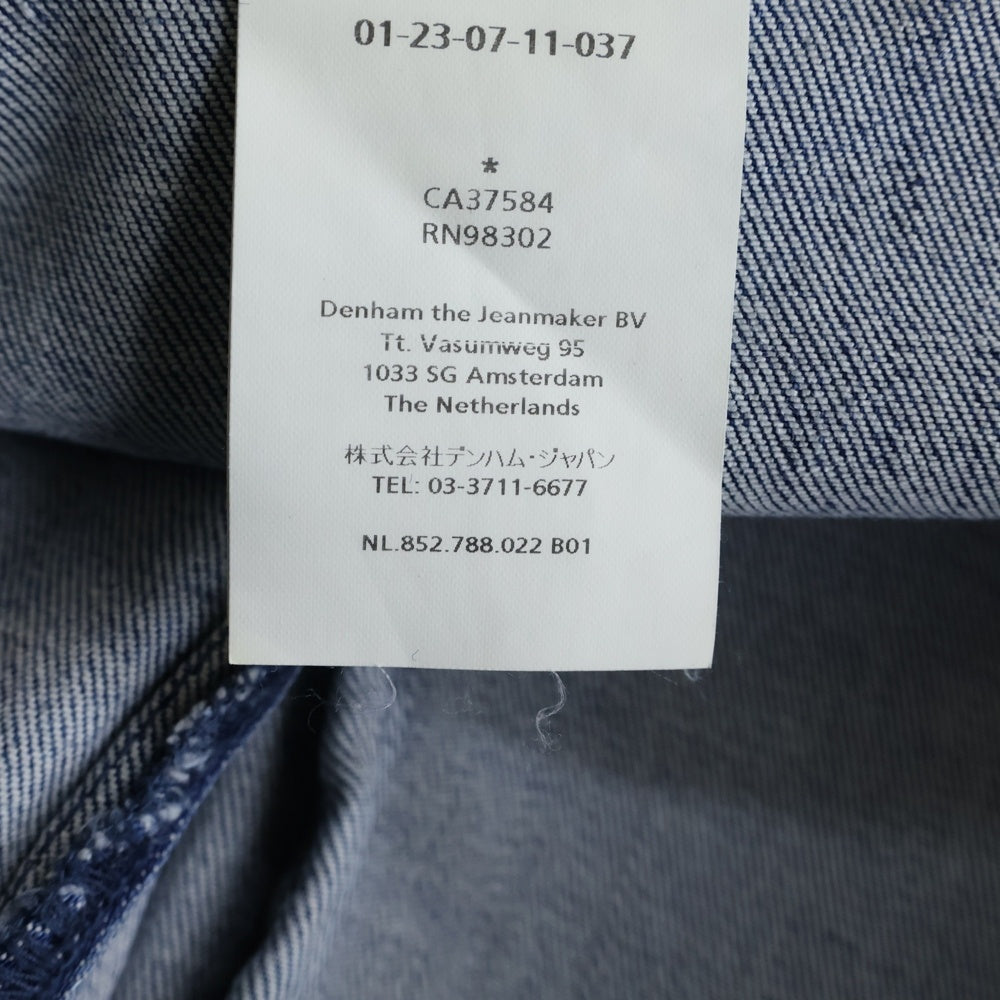 DENHAM(デンハム) FATIGUE WIDE FIT ファティーグ ワイドフィット ペイント加工 デニムパンツ インディゴ 01-23-07-11-037