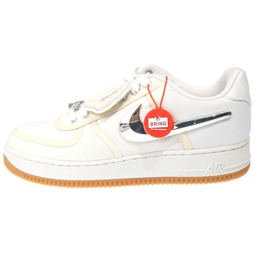 NIKE(ナイキ) ×TRAVIS SCOTT AIR FORCE 1 LOW AF100 トラヴィススコット エアフォース1 ローカットスニーカー ホワイト US10/28cm AQ4211-100