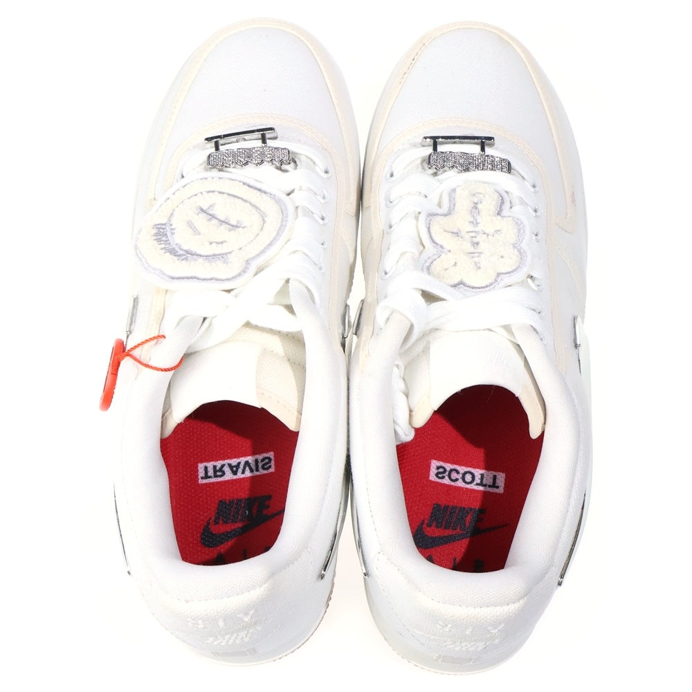 NIKE(ナイキ) ×TRAVIS SCOTT AIR FORCE 1 LOW AF100 トラヴィススコット エアフォース1 ローカットスニーカー ホワイト US10/28cm AQ4211-100