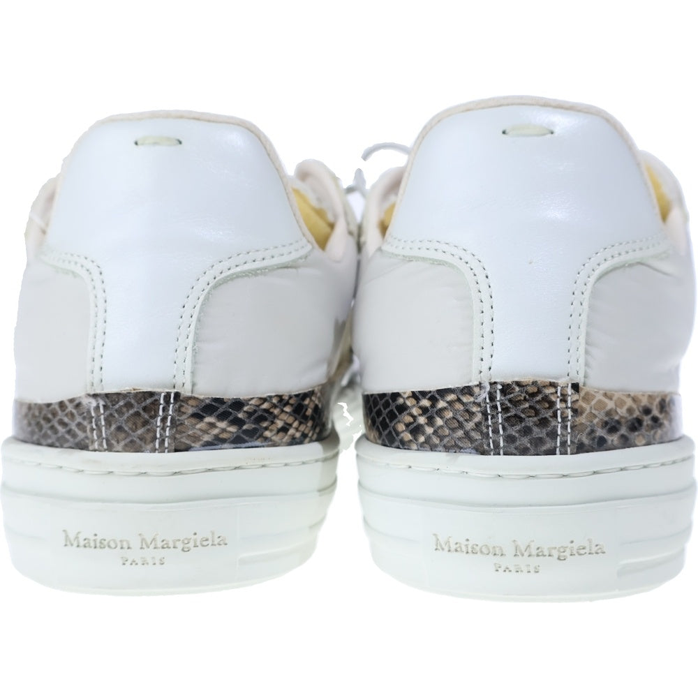 Maison Margiela(メゾンマルジェラ) Evolution Sneakers エボリューション スネークスキン ローカットスニーカー ホワイト S37WS0480