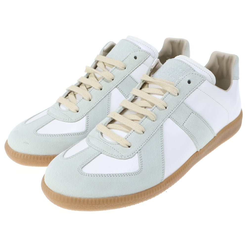 Martin Margiela 22(マルタンマルジェラ) REPLICA GERMAN TRAINER レプリカ ジャーマントレーナー レザー ローカットスニーカー ホワイト S57WS0236