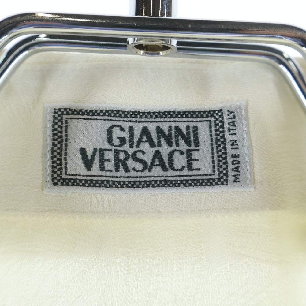 GIANNI VERSACE(ジャンニ ヴェルサーチ) 総柄 ボタンダウン 長袖シャツ アイボリー