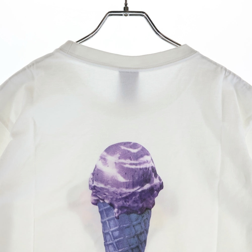 NUMBER (N)INE(ナンバーナイン) 09AW × EYESCREAM LAST SAY GOOD BYE TEE パフェプリント 半袖Tシャツ ホワイト