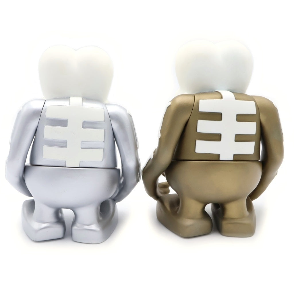 BOUNTY HUNTER(バウンティーハンター) スカルくん 金銀2体セット フィギュア 人形 シルバー/ゴールド