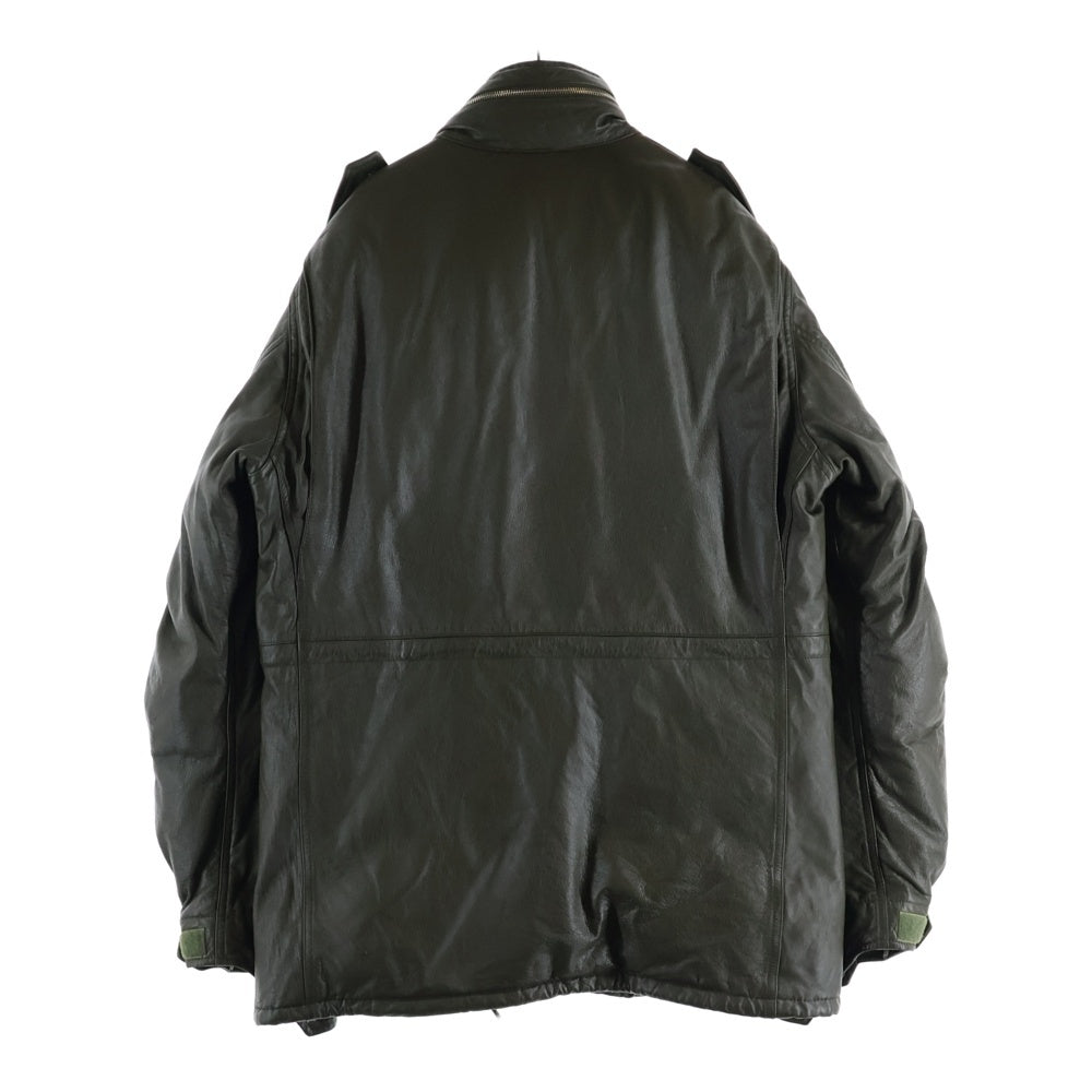 A BATHING APE(アベイシングエイプ) OLD 初期タグ カウレザー 牛革 M65 中綿 ミリタリージャケット カーキ