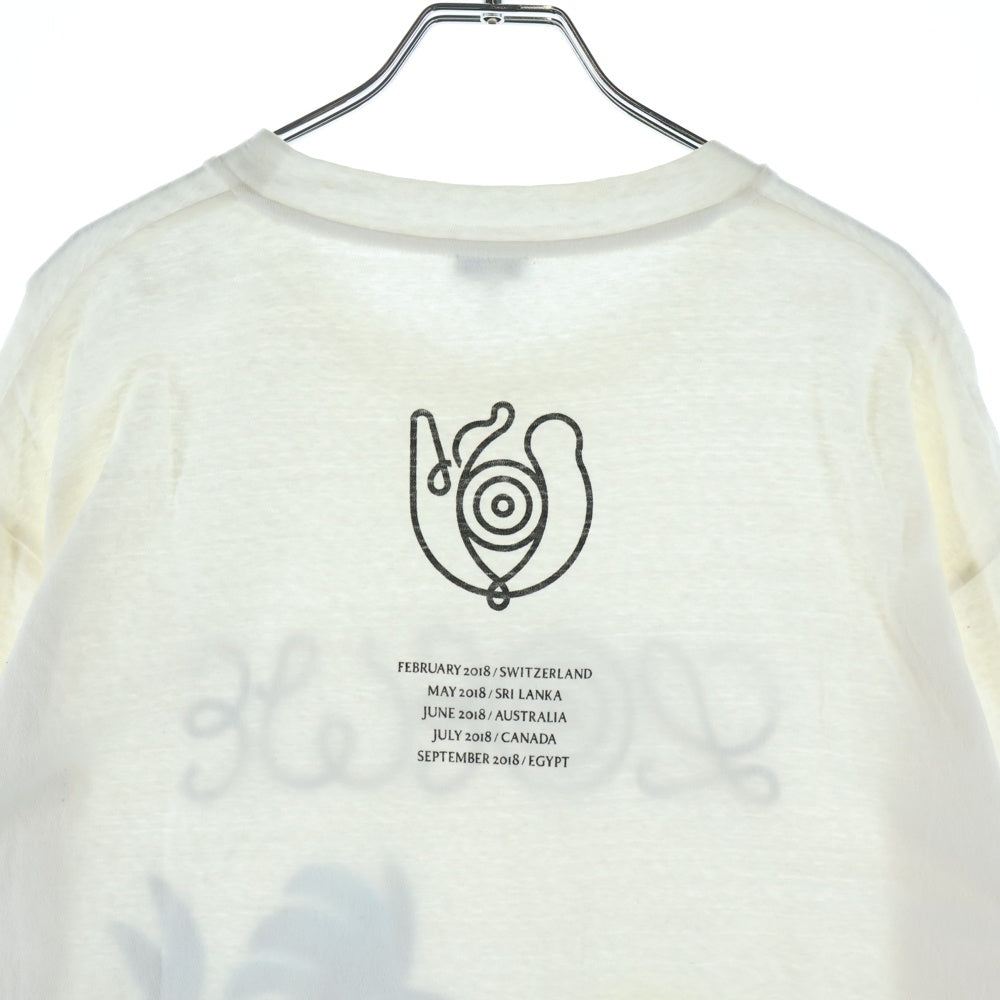 LOEWE(ロエベ) ウォーター カラープリント クルーネック 半袖Tシャツ カットソー ホワイト H6299982PC