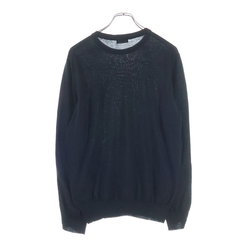 DIOR(ディオール) 19AW ×KAWS BEE刺繍 クルーネック 長袖ニット セーター ブラック 933M642BT968