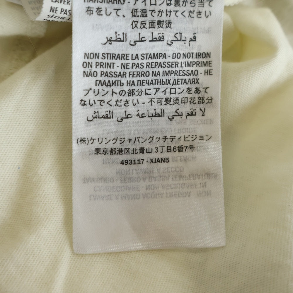 GUCCI(グッチ) コットン シャトー&マーモント オーバーサイズ クルーネック 半袖Tシャツ カットソー ホワイト 493117 XJAN5