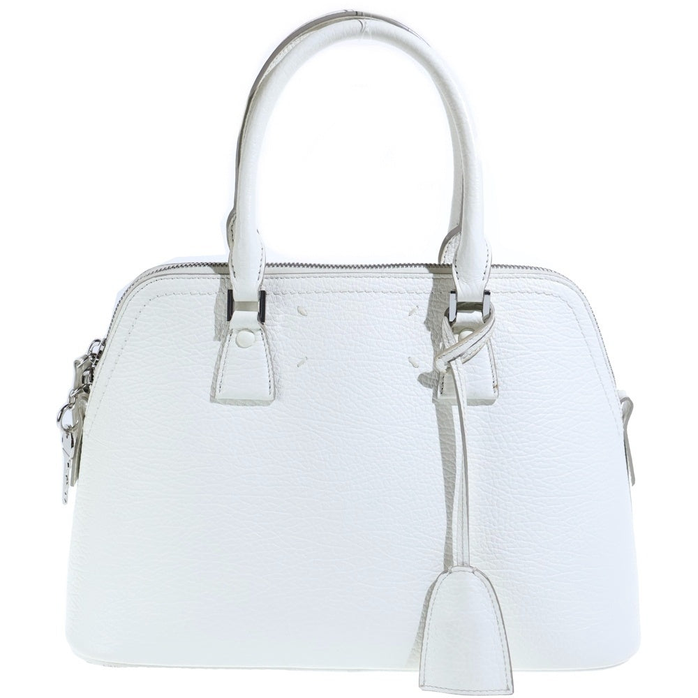 Maison Martin Margiela(メゾンマルタンマルジェラ) 5AC ミディアム レザー ショルダー ハンド バッグ ホワイト S56WG00935AC レディース