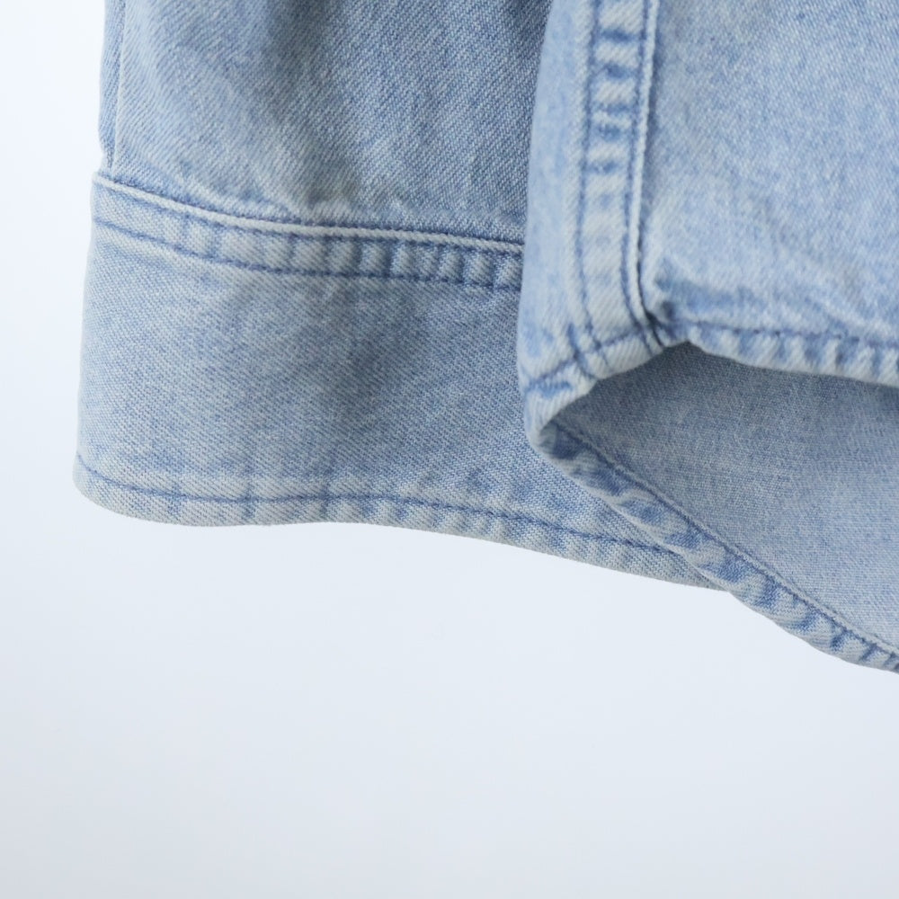 BALENCIAGA(バレンシアガ) 19SS BACK LOGO DENIM SHIRT バックロゴオーバーサイズデニムシャツ ライトブルー 557578 TYE24