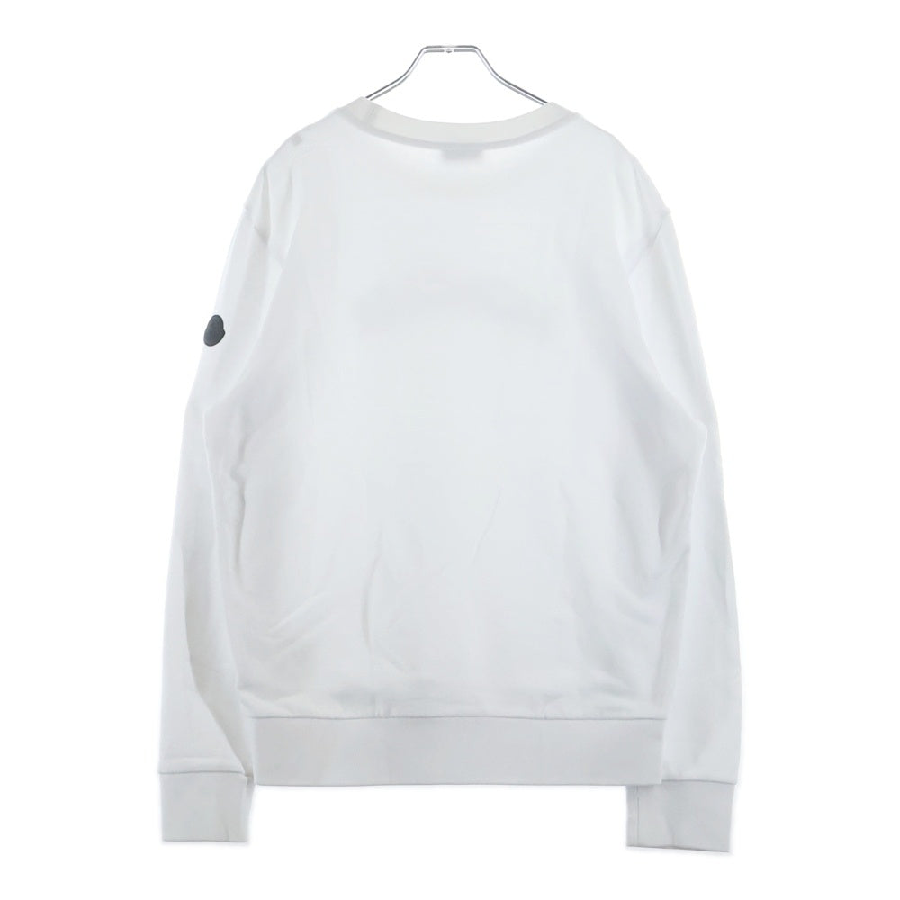 MONCLER(モンクレール) 24SS SWEATSHIRT グラフィックプリント クルーネックスウェットトレーナー ホワイト J10918G00004