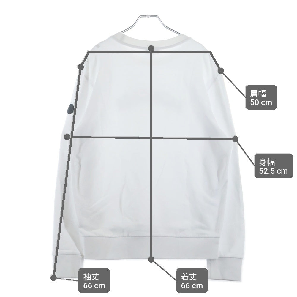 MONCLER(モンクレール) 24SS SWEATSHIRT グラフィックプリント クルーネックスウェットトレーナー ホワイト J10918G00004
