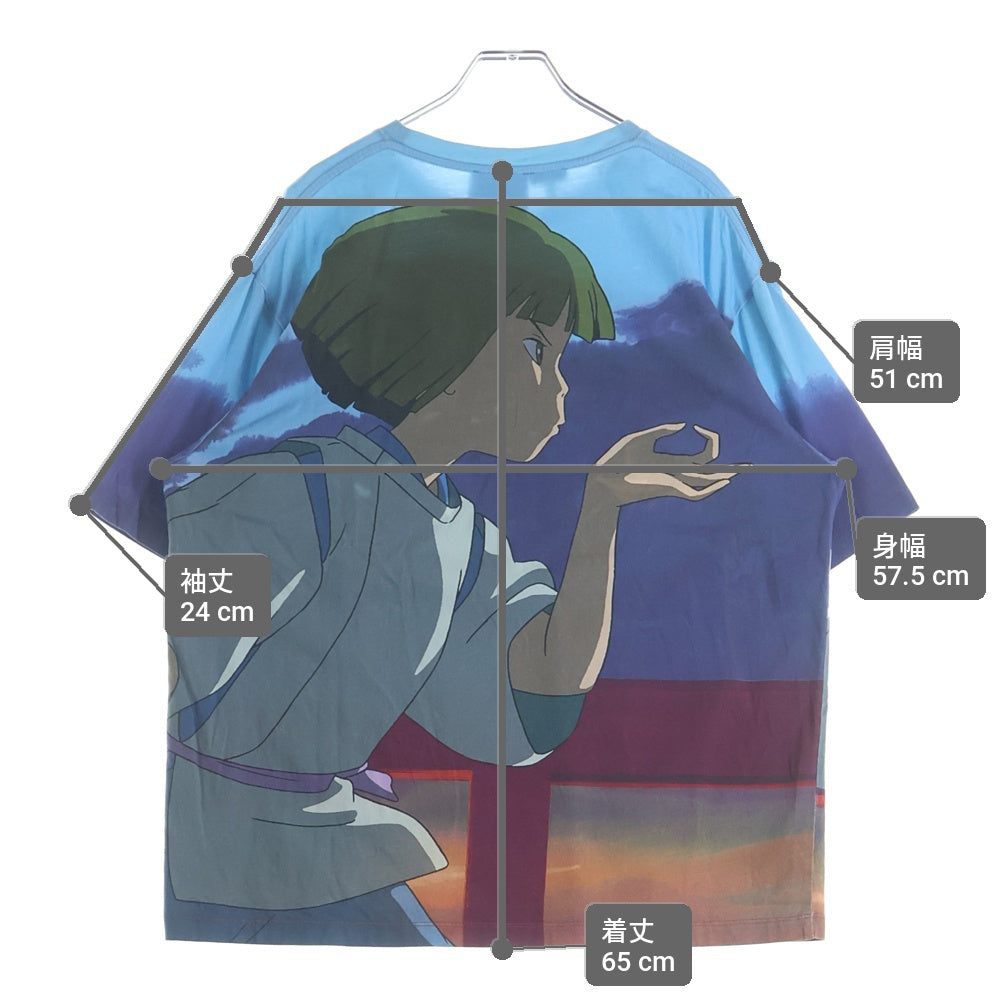 LOEWE(ロエベ) 22SS ×スタジオジブリ 千と千尋の神隠し ハク プリントクルーネック半袖Tシャツ マルチ H848Y22X10