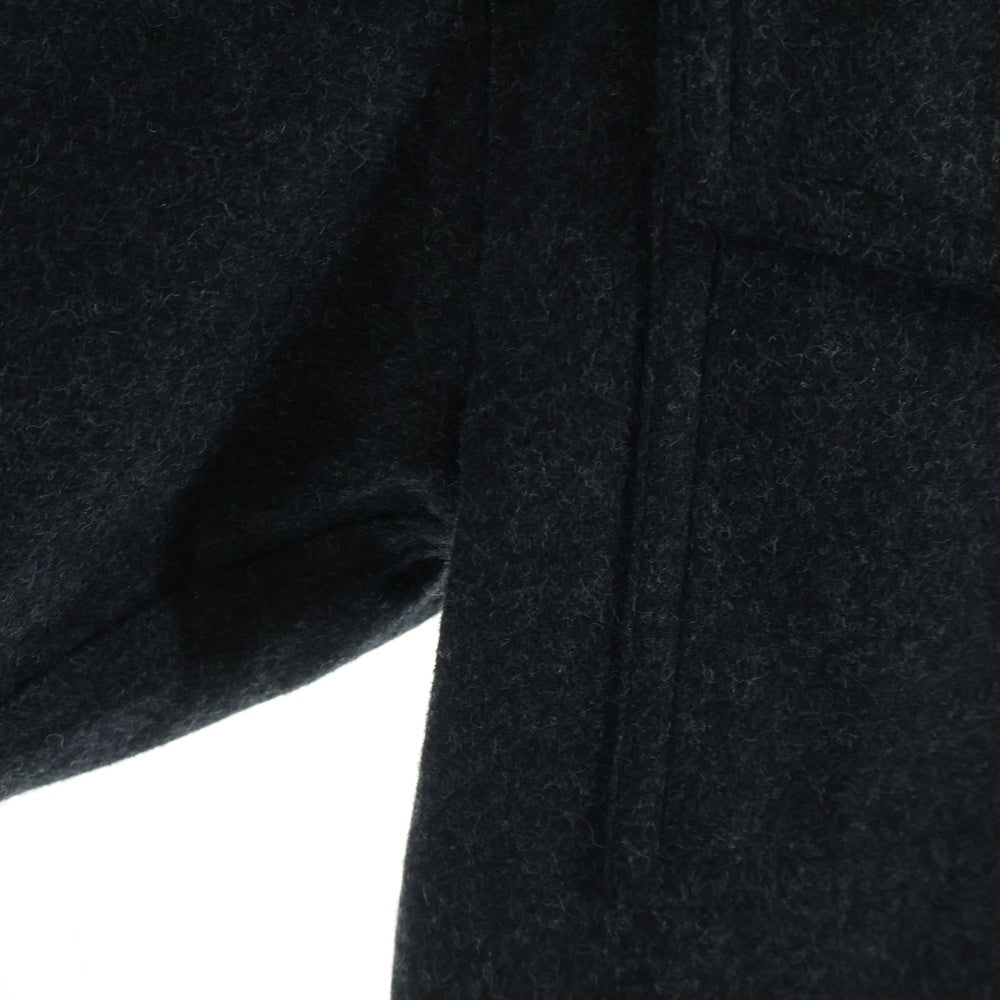 BOTTEGA VENETA(ボッテガヴェネタ) ウール フロント マルチポケット ステンカラーコート ジャケット ダークグレー 659450 V0YO0
