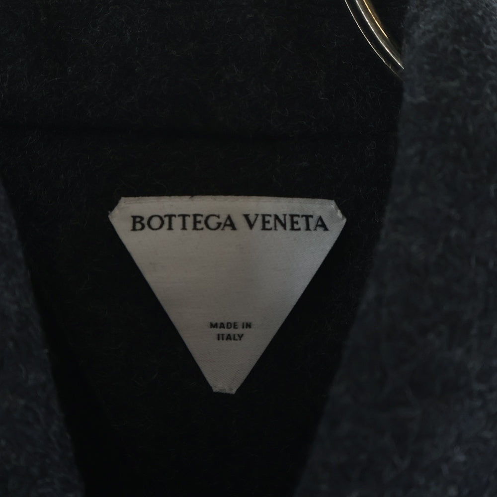BOTTEGA VENETA(ボッテガヴェネタ) ウール フロント マルチポケット ステンカラーコート ジャケット ダークグレー 659450 V0YO0