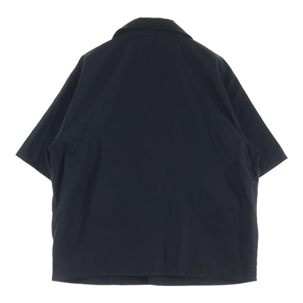 PRADA(プラダ) 23SS Re-Nylon トライアングルロゴ ナイロン 半袖シャツ ブラック SC637