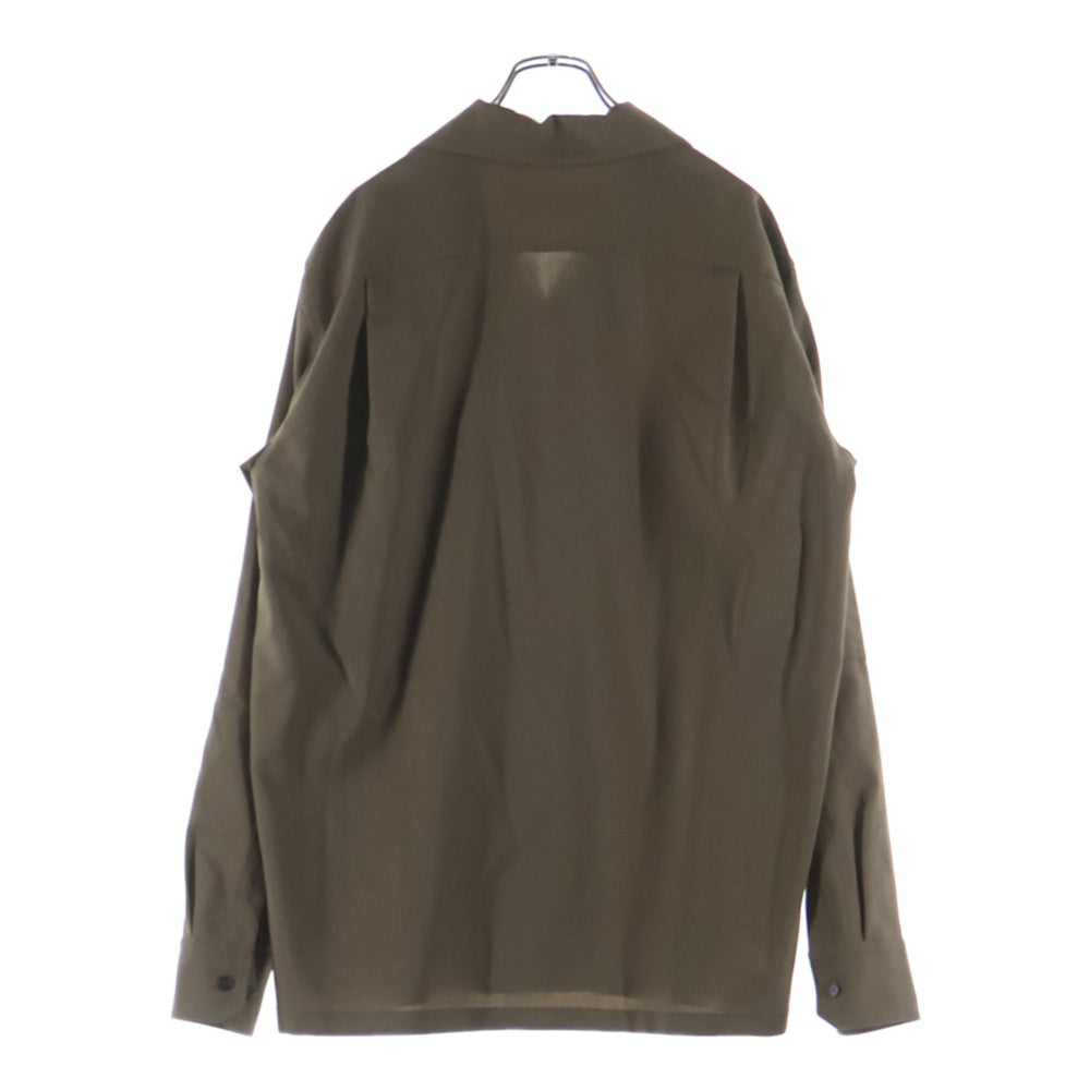 MARNI(マルニ) 21AW トロピカルウール オープンカラー 長袖シャツ ブラウン CUMU0138A0 S45455