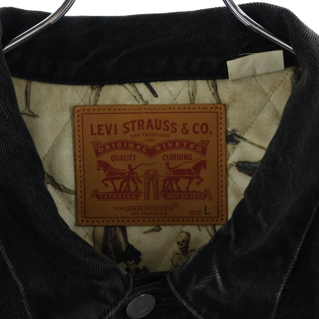 Levi's(リーバイス) 17AW ×UNDERCOVER TYPE 2 Dance of Death Denim Jacket アンダーカバー セカンド ダンスオブデス デニムジャケット ブラック PC9-54972-0001