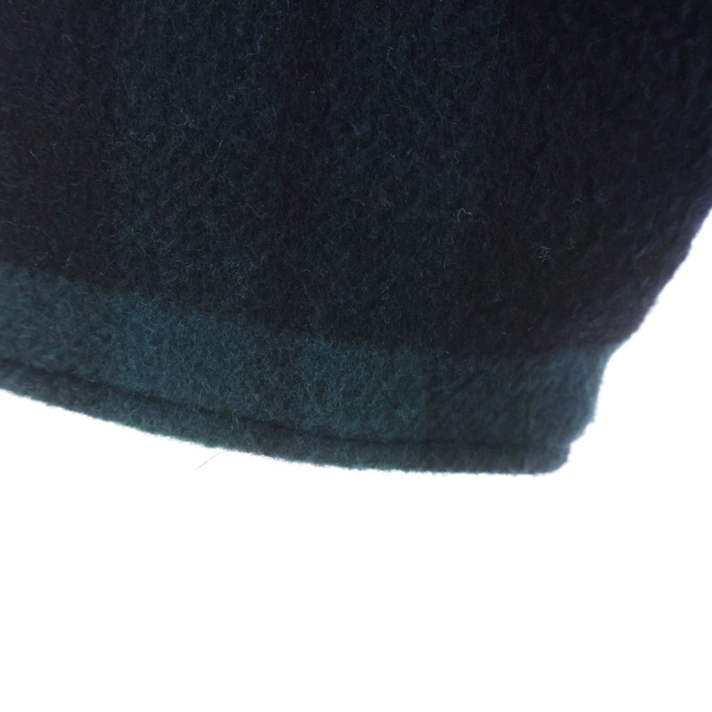 WTAPS(ダブルタップス) 25AW WRECKER JACKET WOPL MELTON TEXTILE 252TQDT-JKM03 チェック柄 ウール ジップアップジャケット ブルゾン ネイビー