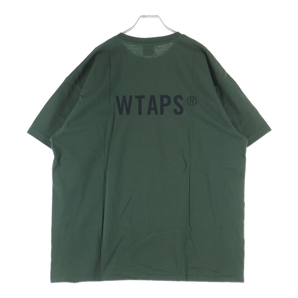WTAPS(ダブルタップス) 25SS TSSC / SS ロゴプリント 半袖Tシャツカットソー グリーン 251ATDT-STM04S