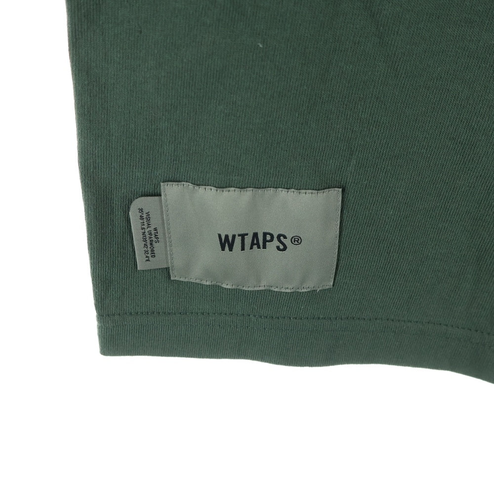 WTAPS(ダブルタップス) 25SS TSSC / SS ロゴプリント 半袖Tシャツカットソー グリーン 251ATDT-STM04S