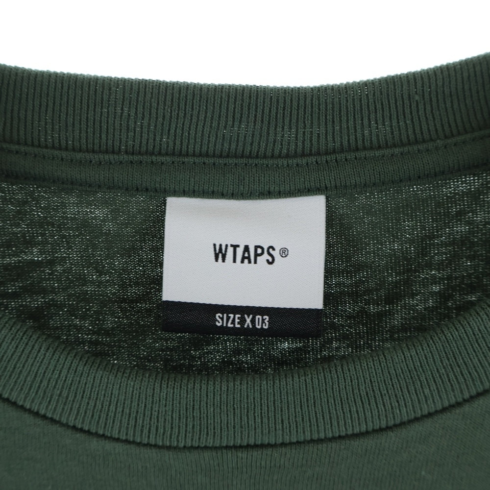 WTAPS(ダブルタップス) 25SS TSSC / SS ロゴプリント 半袖Tシャツカットソー グリーン 251ATDT-STM04S