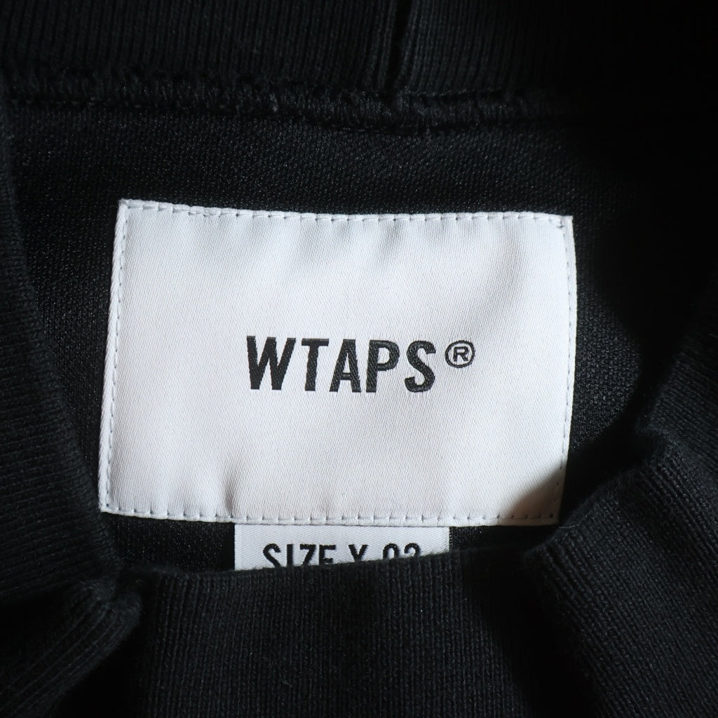 WTAPS(ダブルタップス) 23AW MOCK NECK/SWEATER/POLY.FORTLESS モックネック スウェット トレーナー ブラック 232ATDT-CSM23