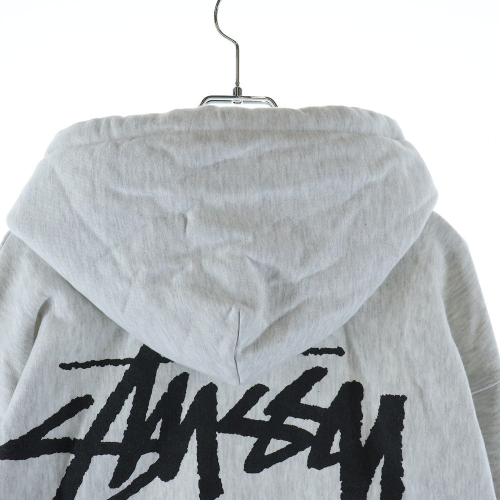 STUSSY(ステューシー) 23SS STU C. HOODIE ロゴプリント スウェット プルオーバーパーカー グレー Z4000SAS23