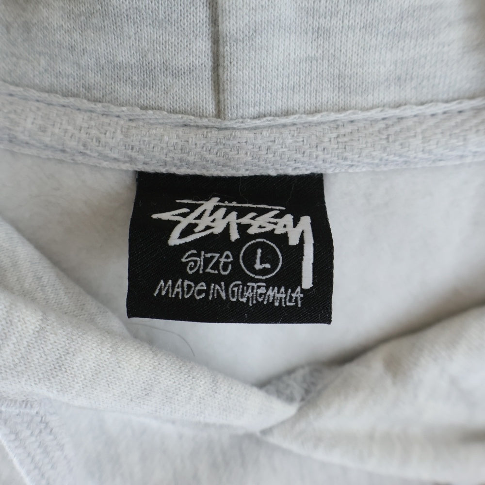 STUSSY(ステューシー) 23SS STU C. HOODIE ロゴプリント スウェット プルオーバーパーカー グレー Z4000SAS23