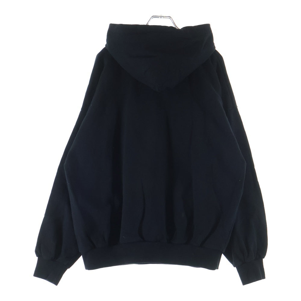 WTAPS(ダブルタップス) 23AW SIGN/HOODY/COTTON サインロゴプリント スウェットプルオーバーパーカーブラック 232ATDT-HPM01S