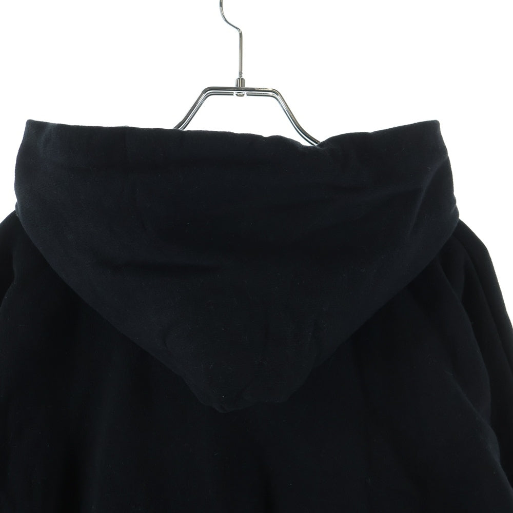 WTAPS(ダブルタップス) 23AW SIGN/HOODY/COTTON サインロゴプリント スウェットプルオーバーパーカーブラック 232ATDT-HPM01S