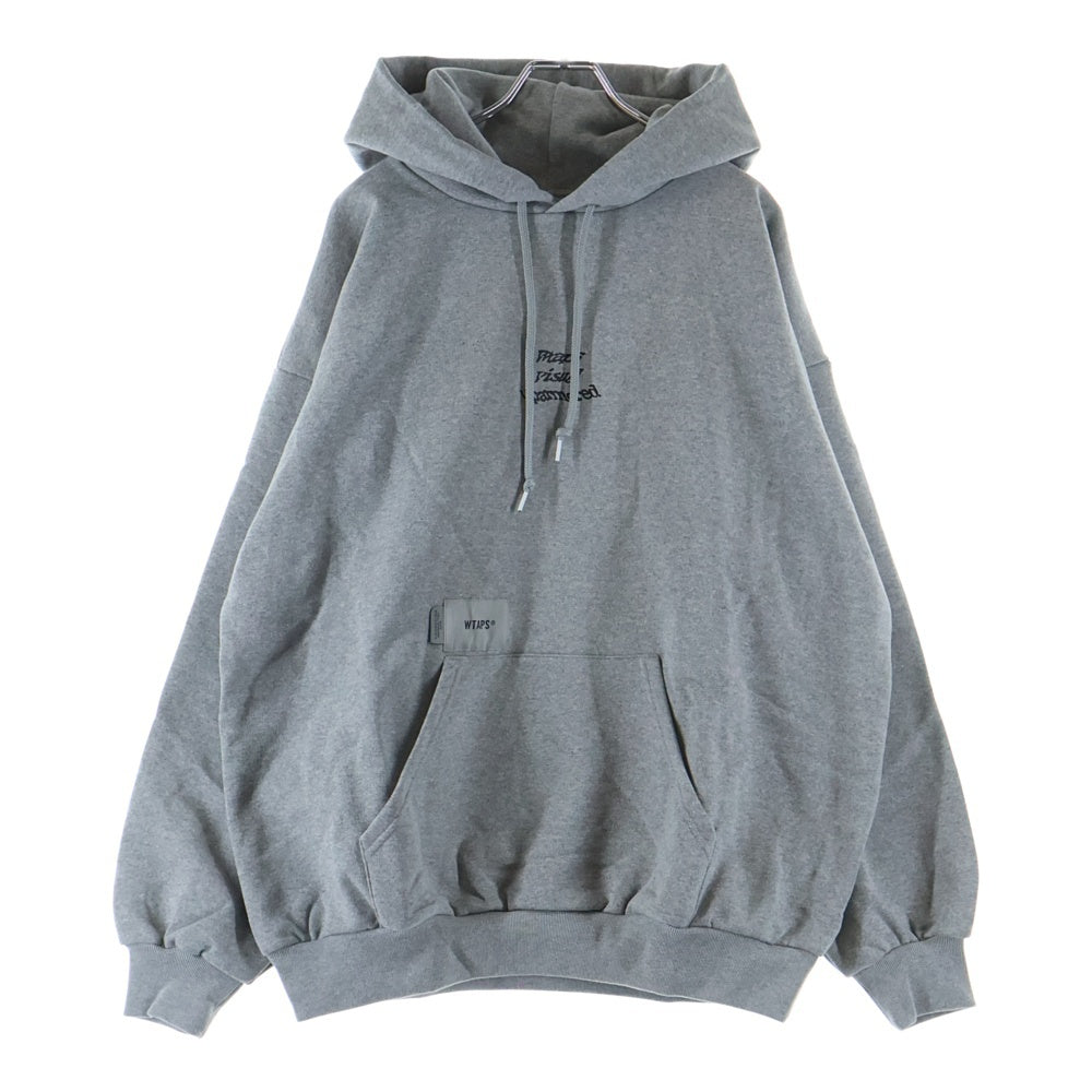 WTAPS(ダブルタップス) 24AW TEARY /HOODY/COTTON テリーコットン フーディー スウェットプルオーバーパーカー グレー 242ATDT-HPMO1S