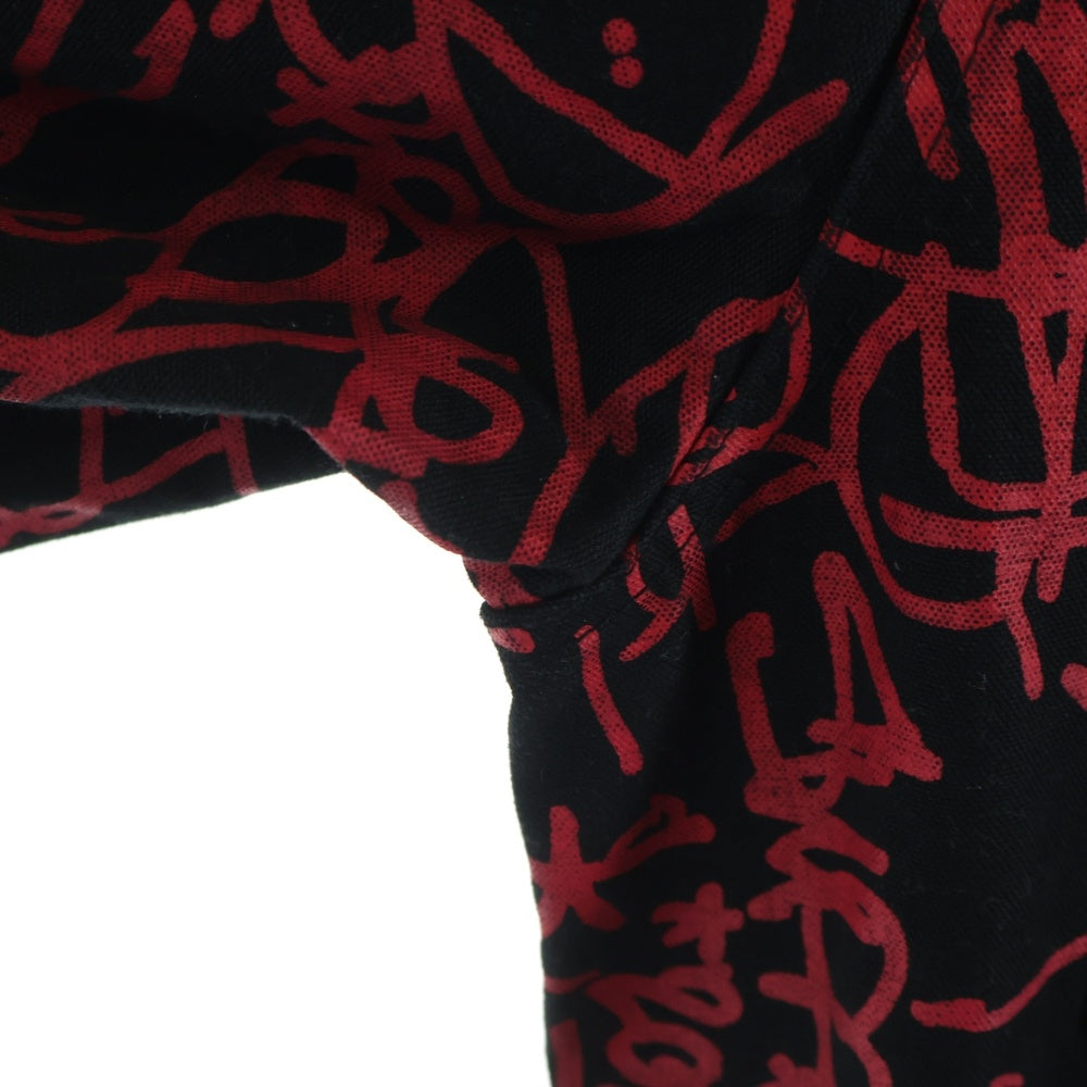 SUPREME(シュプリーム) 18AW ×COMME des GARCONS SHIRT Painted Canvas Chore Coat コムデギャルソンシャツ ペインテッド チョア コート デニムジャケット ブラック/レッド