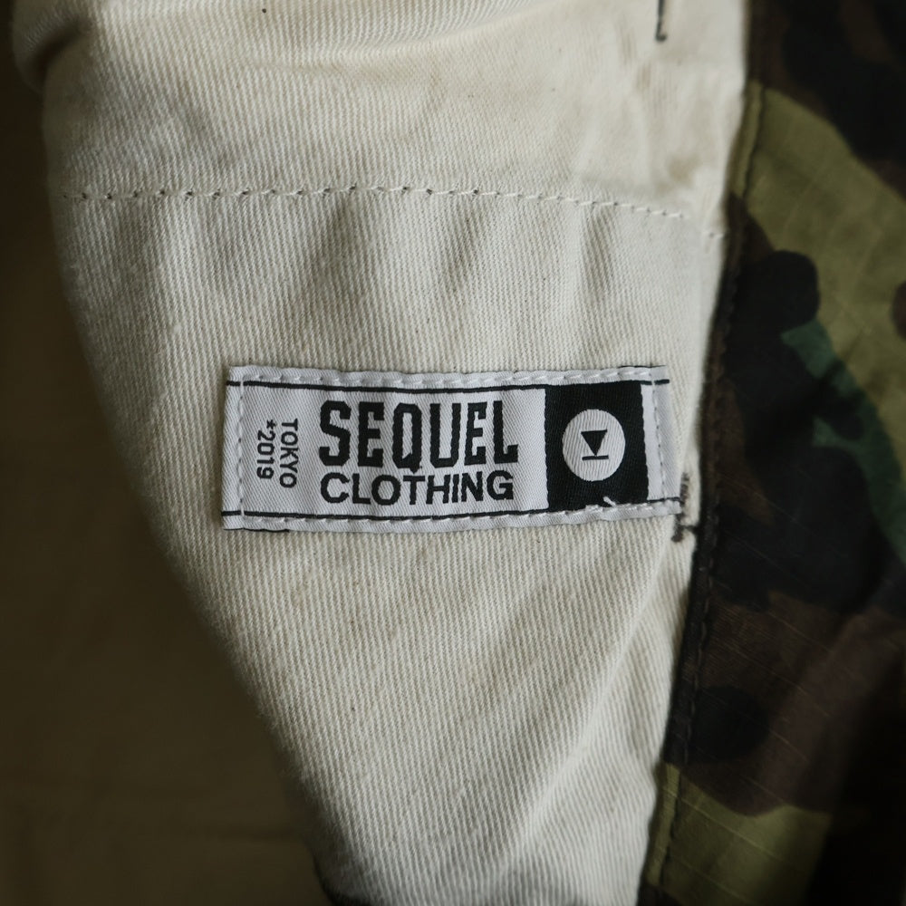 SEQUEL(シークエル) 25SS BDU PANTS カーゴパンツ カモフラ カーキ SQ-25SS-PT-10