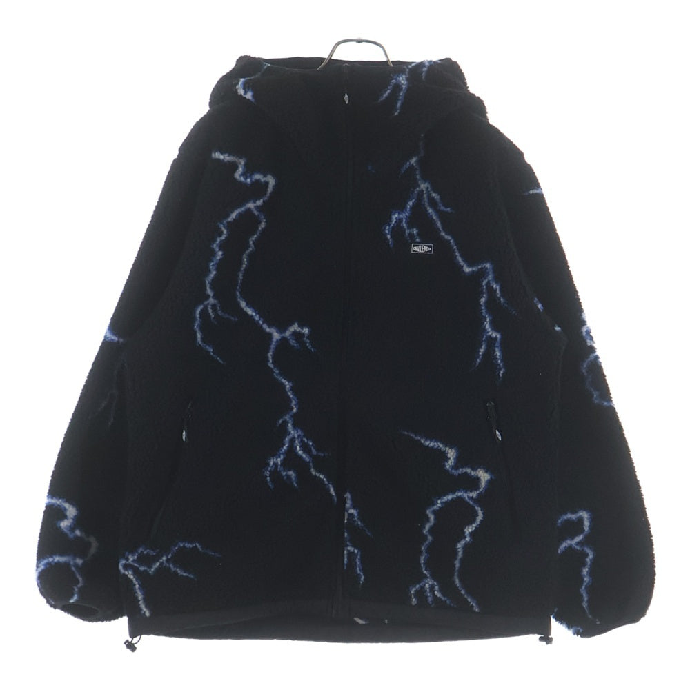CHALLENGER(チャレンジャー) THUNDERBOLT BOA HOODIE サンダーボルトボアフーディー フリースジップアップパーカー ブラック CLG-JK 025-012