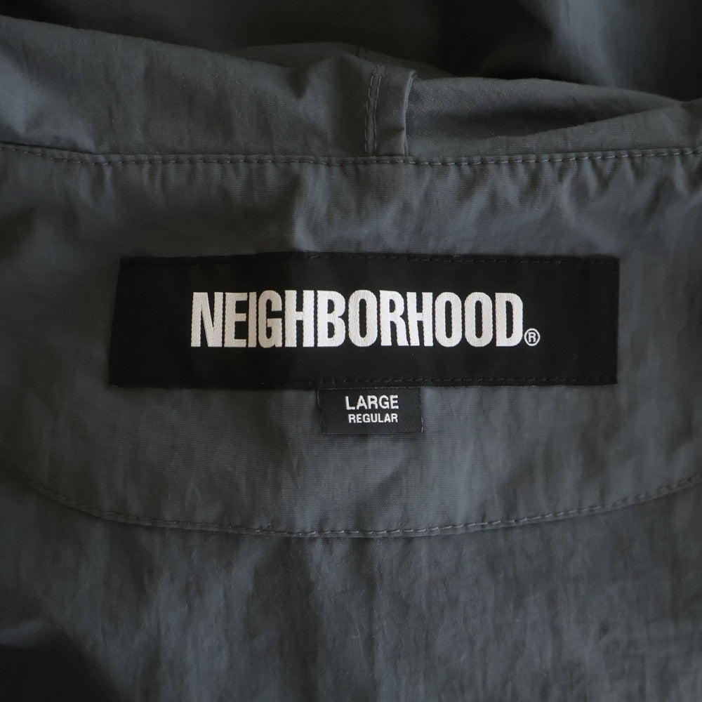 NEIGHBORHOOD(ネイバーフッド) 23AW ZIP UP HOODED JACKET ジップアップ ナイロンジャケット グレー 232TSNH-JKM03