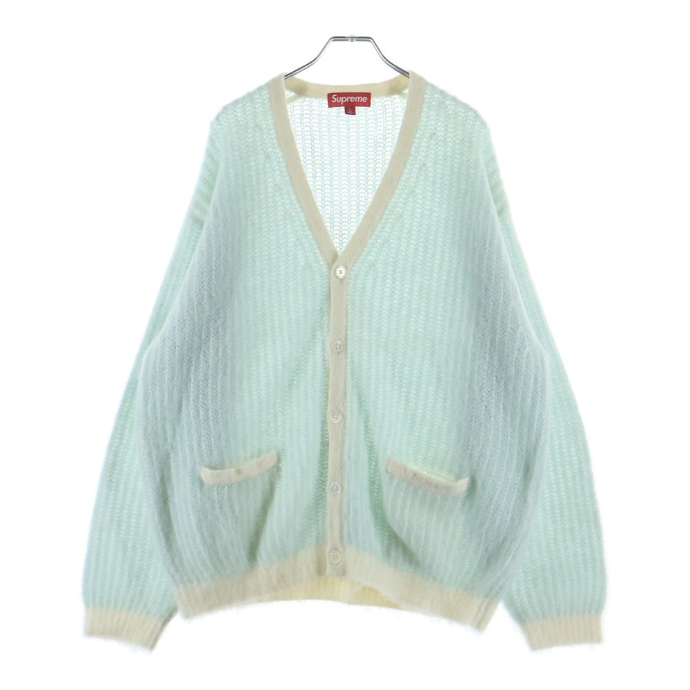 SUPREME(シュプリーム) 25SS 2-Tone Mohair Cardigan ツートーン モヘアカーディガン ライトブルー