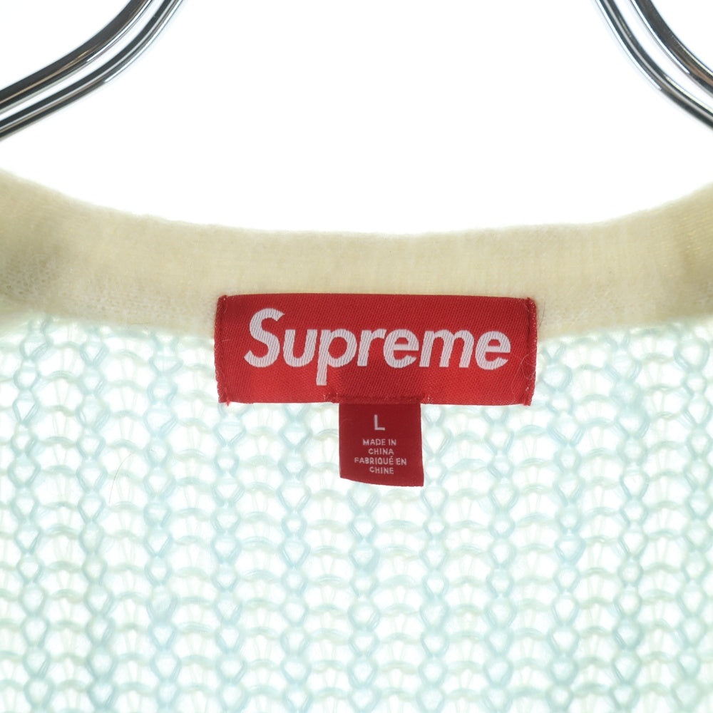 SUPREME(シュプリーム) 25SS 2-Tone Mohair Cardigan ツートーン モヘアカーディガン ライトブルー