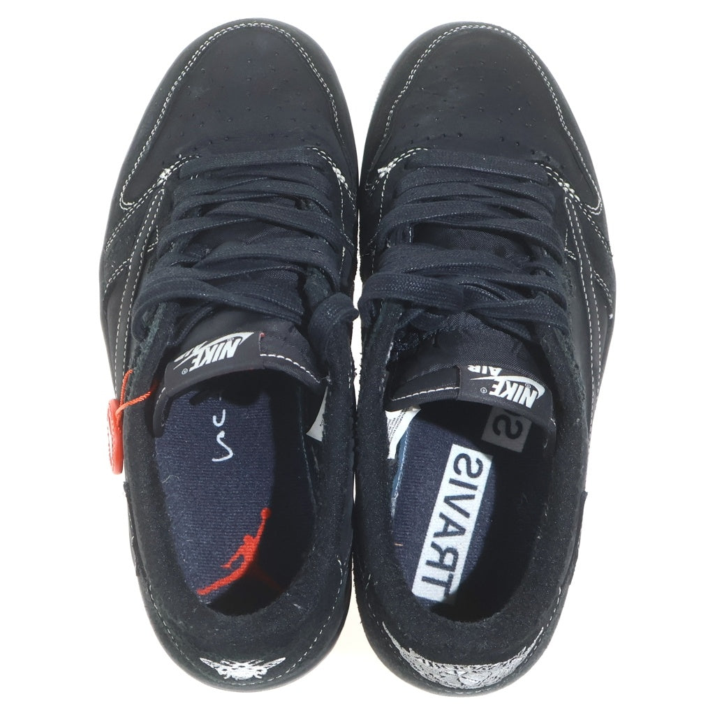 NIKE(ナイキ) ×TRAVIS SCOTT AIR JORDAN 1 LOW OG SP BLACK PHANTOM エアジョーダン1 ブラックファントム ローカットスニーカー ブラック US9/27cm DM7866-001
