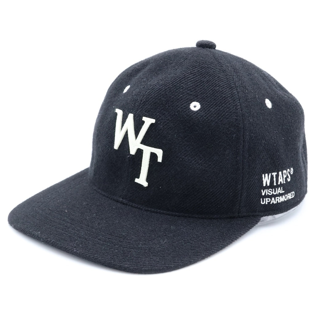 WTAPS(ダブルタップス) 24SS POLY.TWILL.LEAGE WT ベースボールキャップ ブラック 241HCDT-HT04