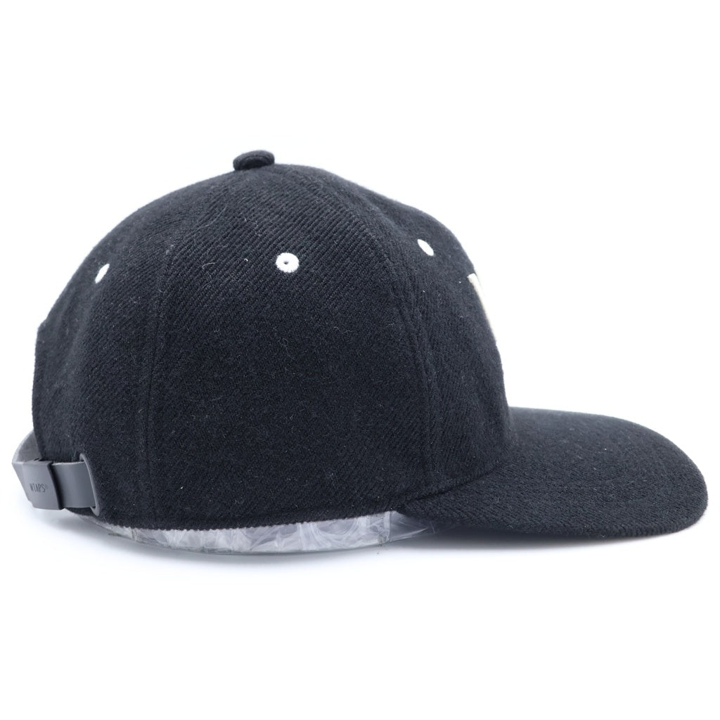 WTAPS(ダブルタップス) 24SS POLY.TWILL.LEAGE WT ベースボールキャップ ブラック 241HCDT-HT04