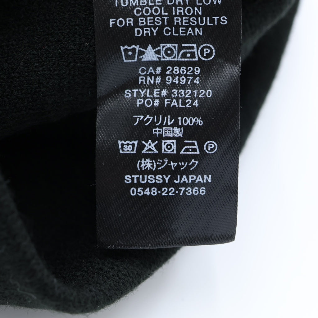 STUSSY(ステューシー) SS KNIT BUCKET HAT SSニット バケットハット 帽子 ブラック