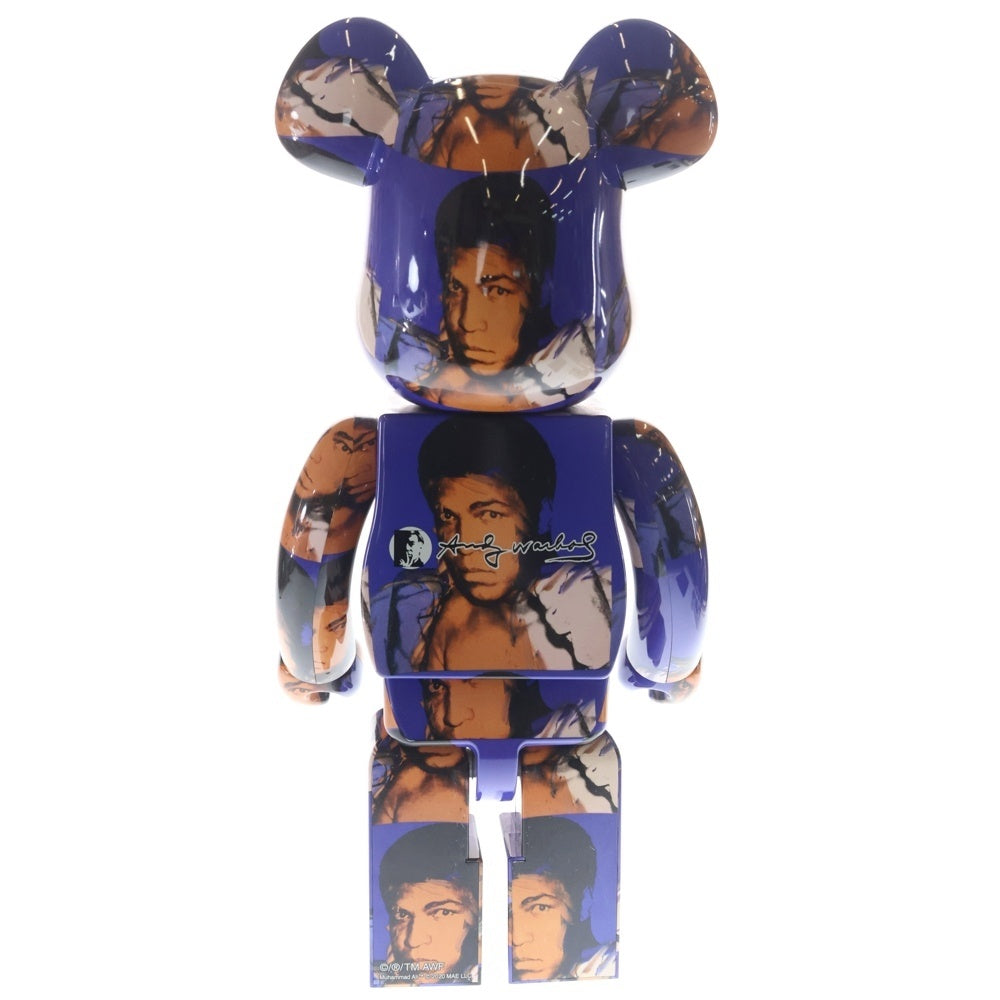 MEDICOM TOY(メディコムトイ) BE@RBRICK Andy Warhol's Muhammad Ali 1000% ベアブリック アンディウォーホル モハメドアリ フィギュア 人形 ブルー