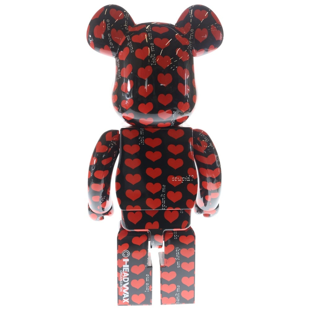 MEDICOM TOY(メディコムトイ) BE@RBRICK BLACK HEART 1000% ベアブリック ブラックハート ブラック/レッド フィギュア 人形